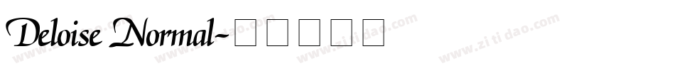 Deloise Normal字体转换
